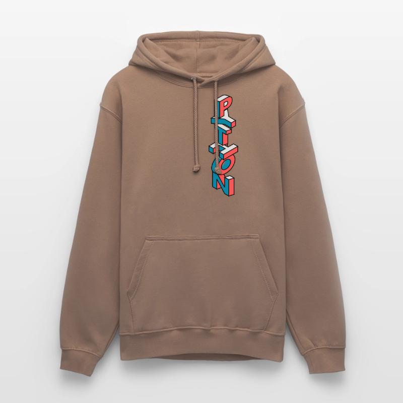Python in isometrischer 3D programmieren Unisex Hoodie