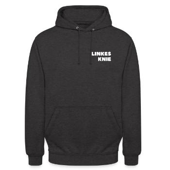 HÜFTE/KNIE REHA - Unisex Hoodie - Anthrazit - Vorne - Alina (178cm) & Michal (187cm)