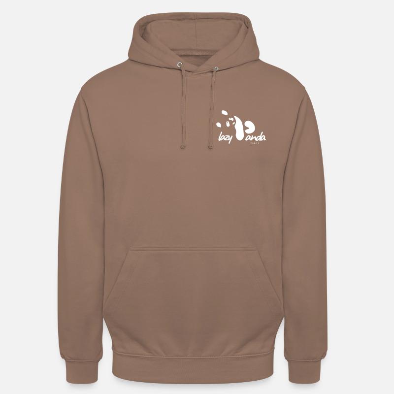 Panda (blanc) - Sweat-shirt à capuche unisexe - moka