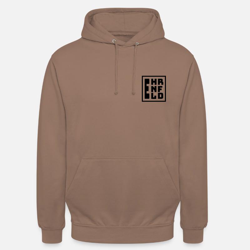 Ehrenfeld mit großem E - Unisex Hoodie - Mokka