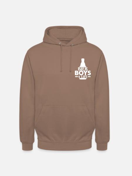 Bier Boys 4 Life - Unisex Hoodie - Mokka