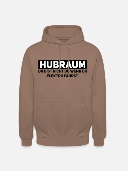 Hubraum statt Strom – Mechaniker-Statement - Unisex Hoodie - Mokka