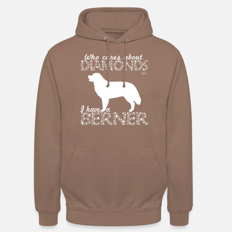 bernerdiamonds - Sweat-shirt à capuche unisexe - moka