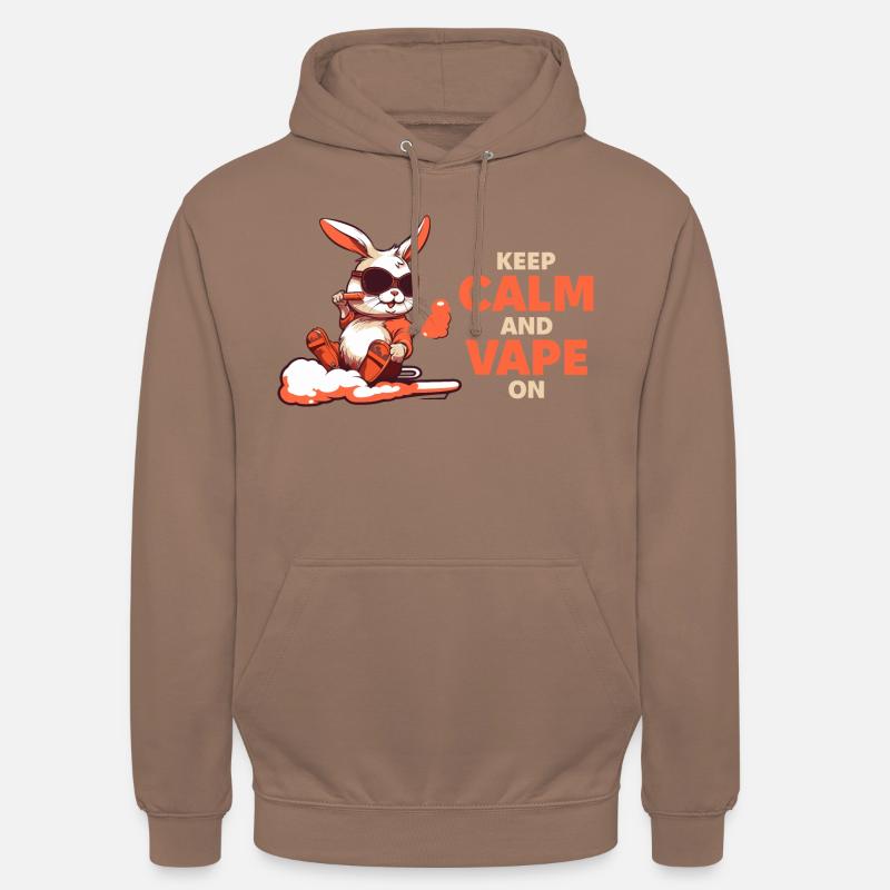 Keep Calm And Vape On - Unisex Hoodie - Mokka