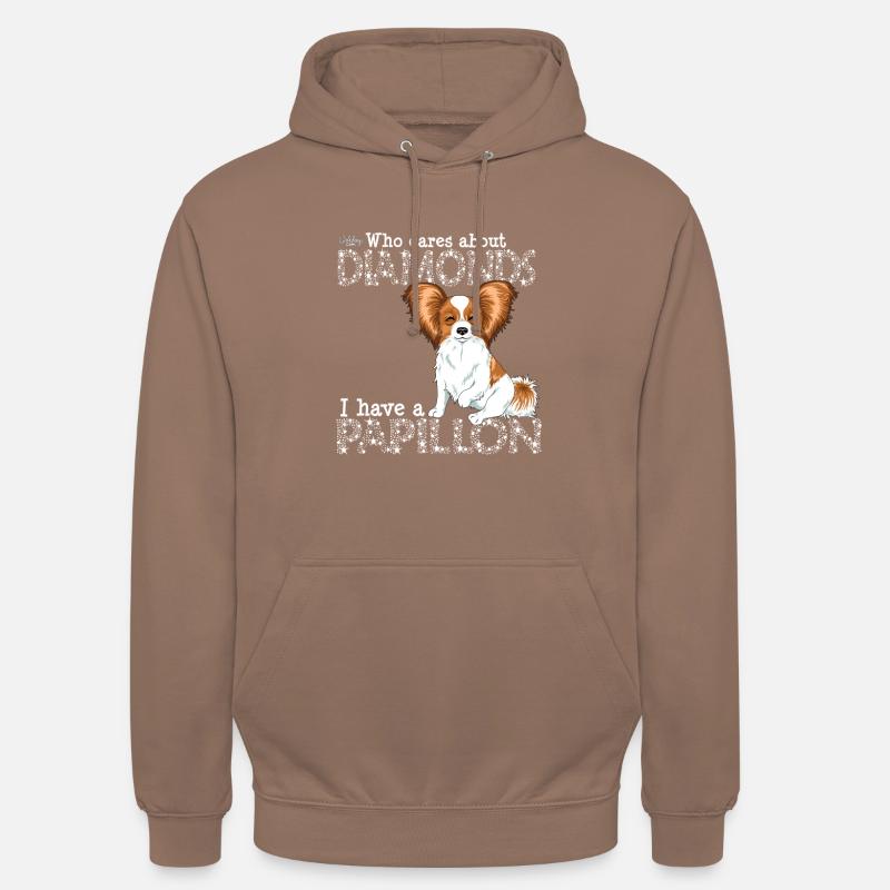diamondpapillon - Sweat-shirt à capuche unisexe - moka