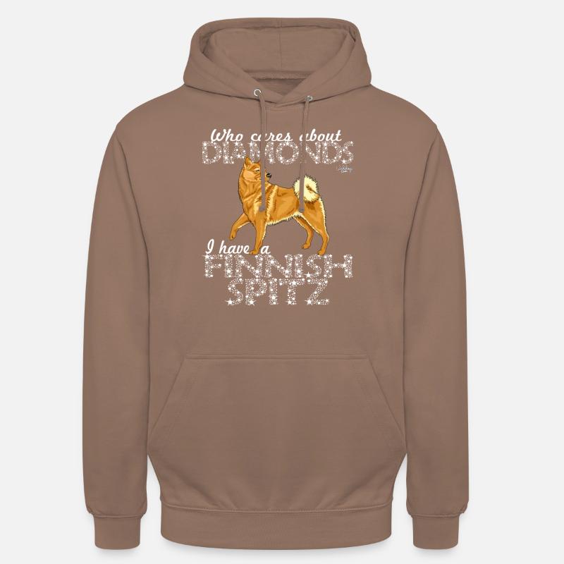 finnishspitzdiamonds - Sweat-shirt à capuche unisexe - moka