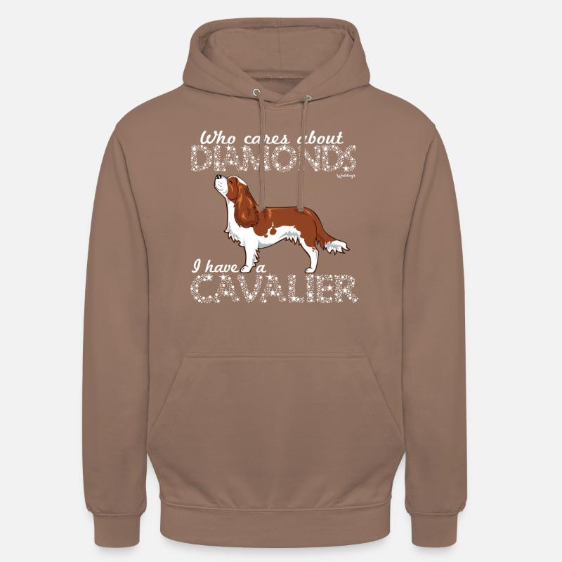 Cavalier Diamonds 2 - Sweat-shirt à capuche unisexe - moka