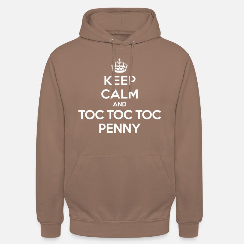 Keep calm and toc toc toc Penny - Felpa con cappuccio unisex - mokka