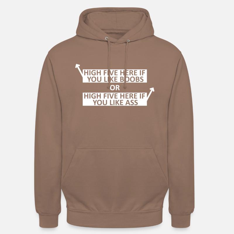 Seins vs As - Sweat-shirt à capuche unisexe - moka