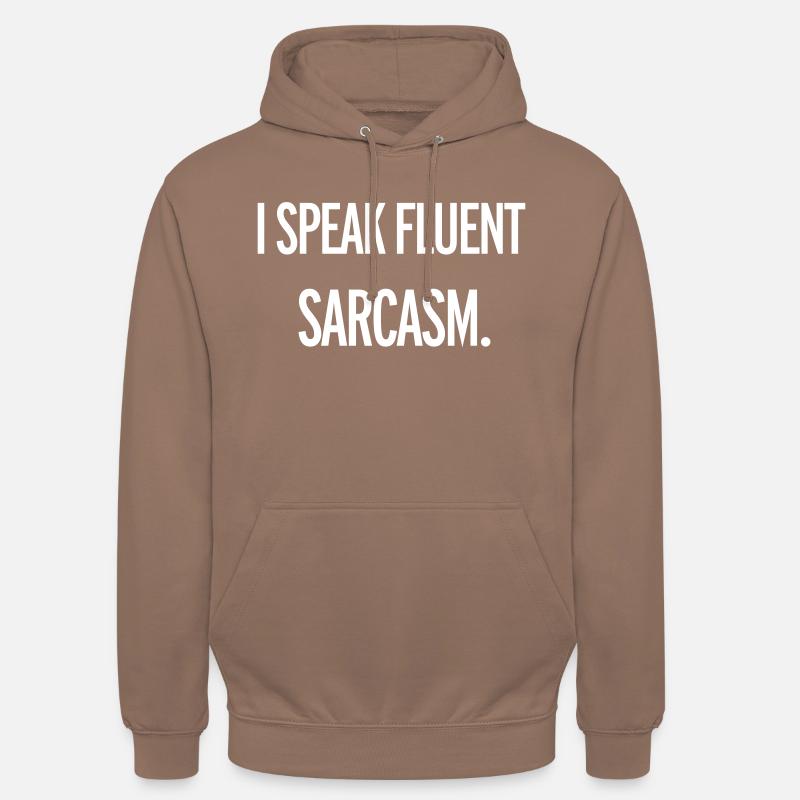 Sarcasm - Sweat-shirt à capuche unisexe - moka