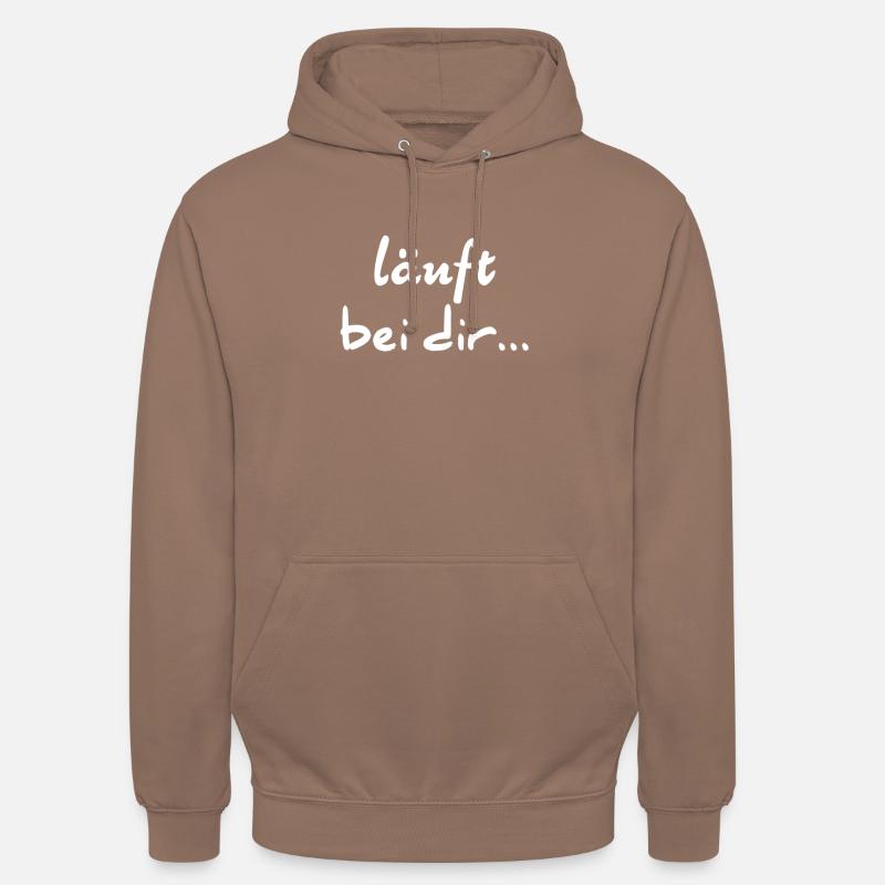 Läuft bei dir - Unisex Hoodie - Mokka