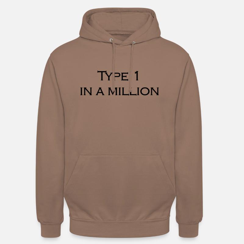 Type 1 sur un million - Sweat-shirt à capuche unisexe - moka