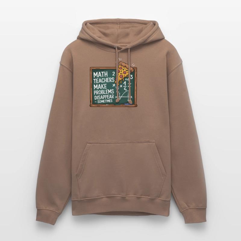 Funny Math Teacher Design Pizza & Problem Solving Unisex Hoodie