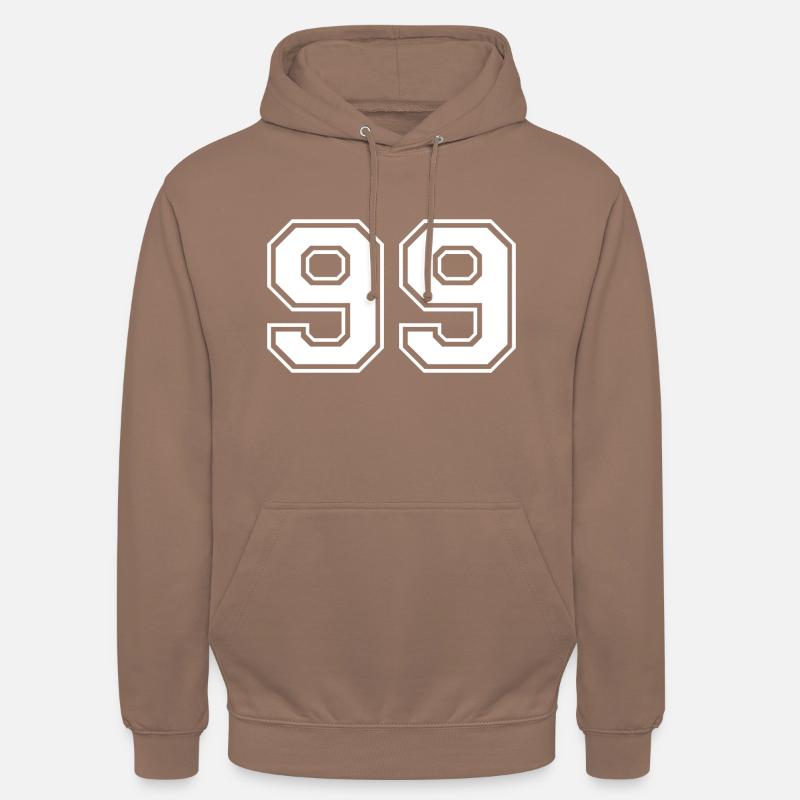 99 - Sweat-shirt à capuche unisexe - moka