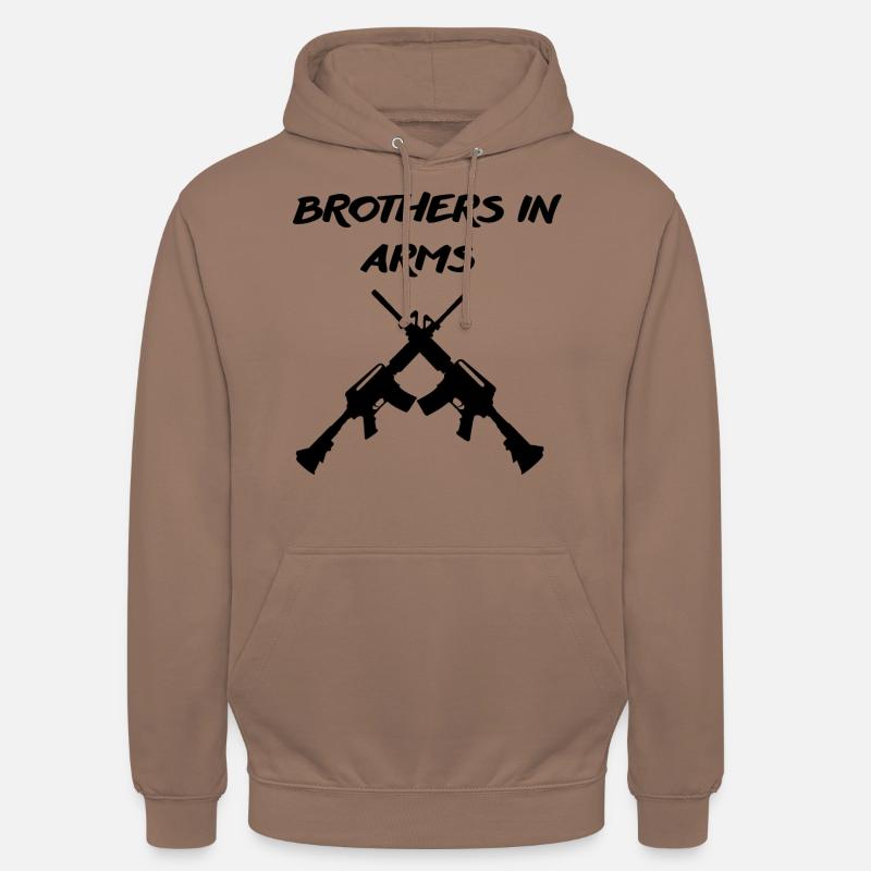 Fraternité d’armes. - Sweat-shirt à capuche unisexe - moka