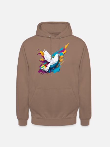 Peace Dove - Unisex Hoodie - Mokka