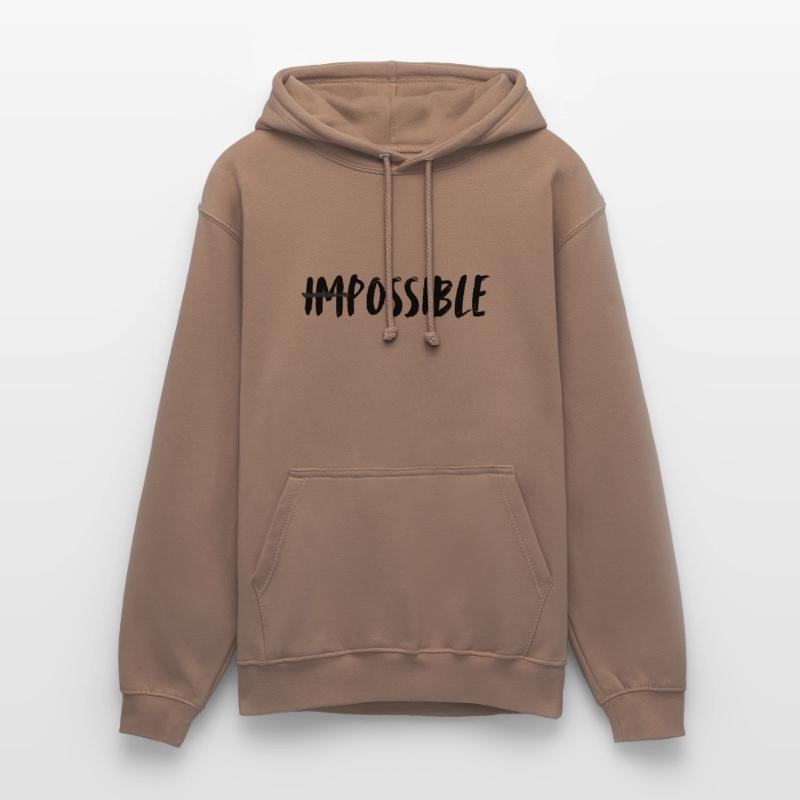 Impossible. possible. Rendre l’impossible possible. Sweat-shirt à capuche unisexe