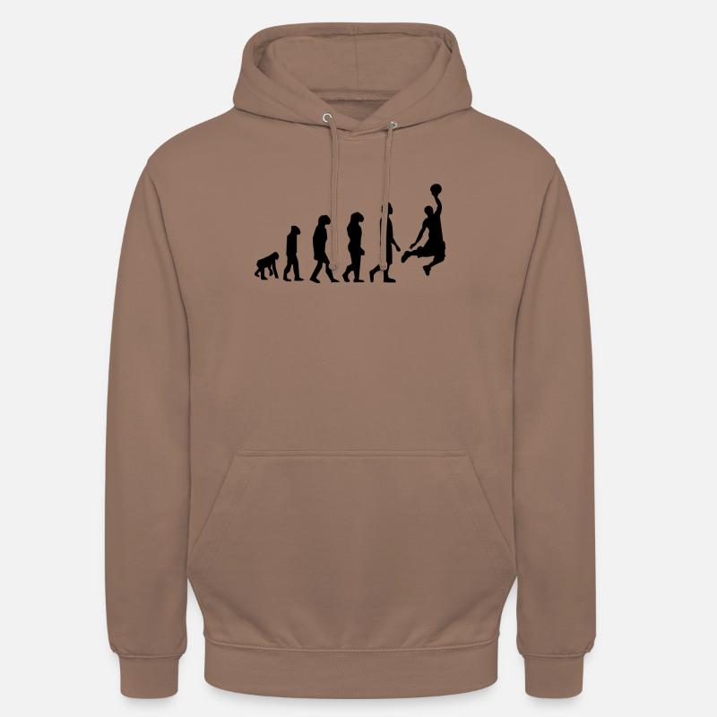 ÉVOLUTION BASKET - Sweat-shirt à capuche unisexe - moka