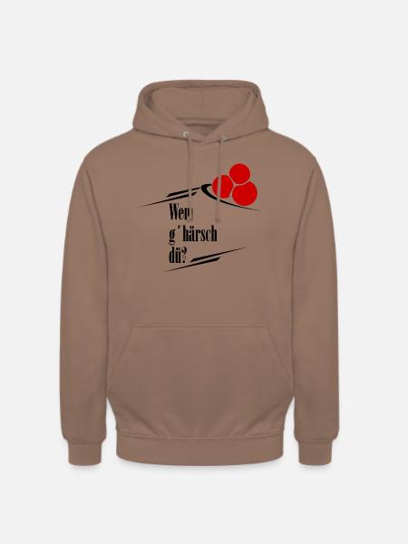Wemghärschdü black - Unisex Hoodie - Mokka