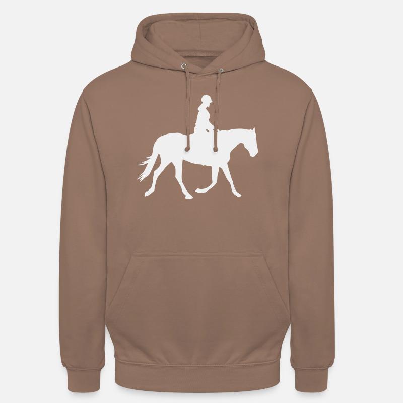 Cavalier Cheval - Sweat-shirt à capuche unisexe - moka
