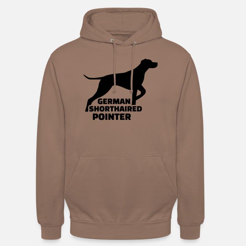 German Shorthaired Pointer - Sweat-shirt à capuche unisexe - moka