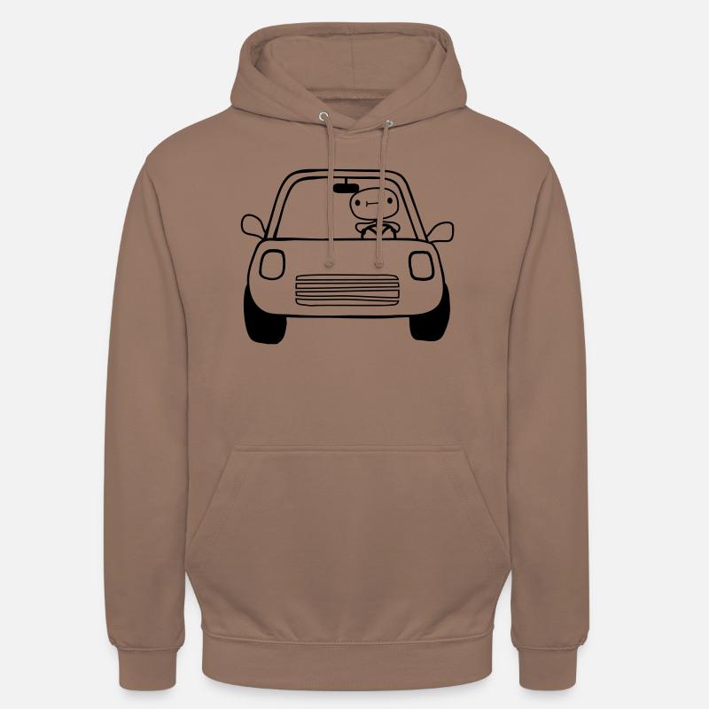 Bande dessinée Car Driver - Sweat-shirt à capuche unisexe - moka