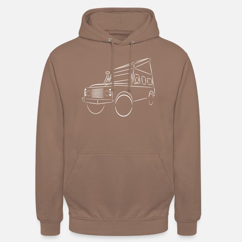 Defender con tetto elevabile - Felpa con cappuccio unisex - mokka