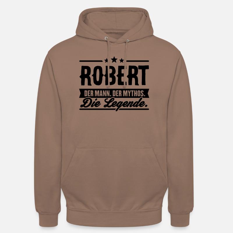 Mann Mythos Legende Robert - Unisex Hoodie - Mokka