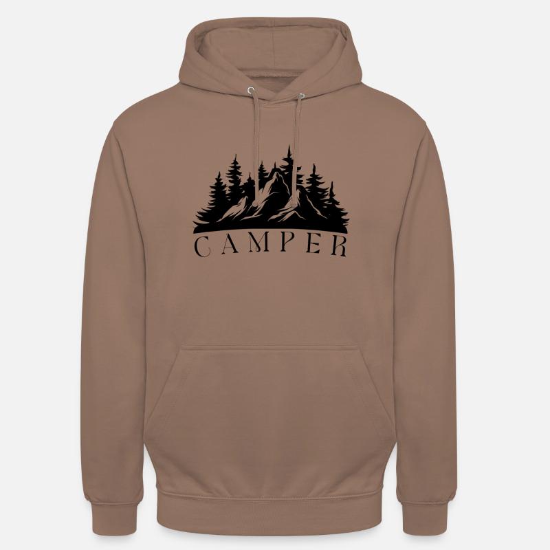 camping - Unisex Hoodie - Mokka