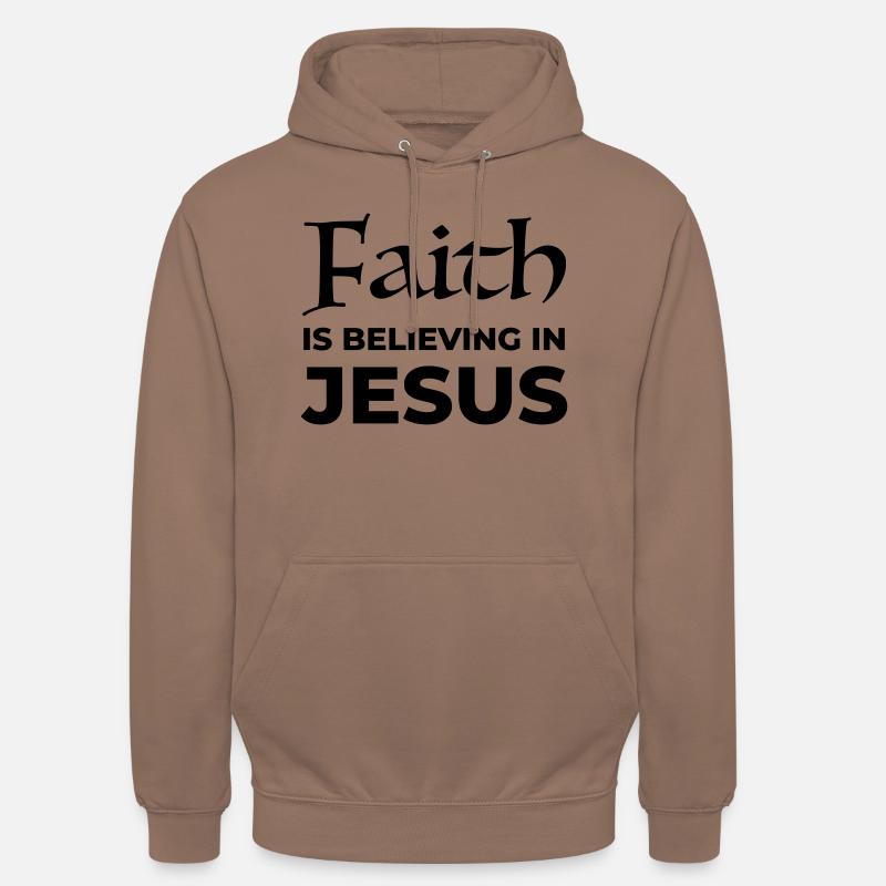 La foi en Jésus - Sweat-shirt à capuche unisexe - moka