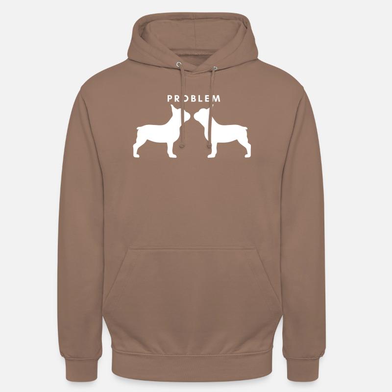2 Frenchie Problem - Unisex Hoodie - Mokka