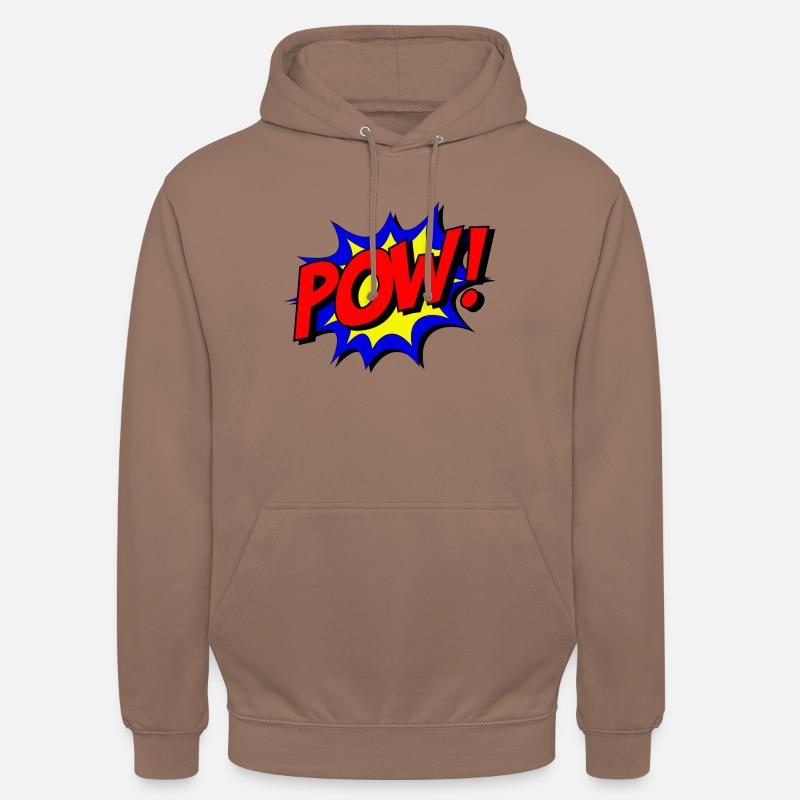 Comic-Pow - Unisex Hoodie - Mokka