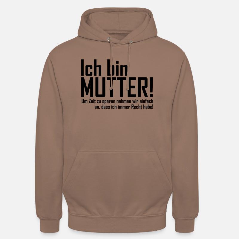 ich bin mutter - Unisex Hoodie - Mokka