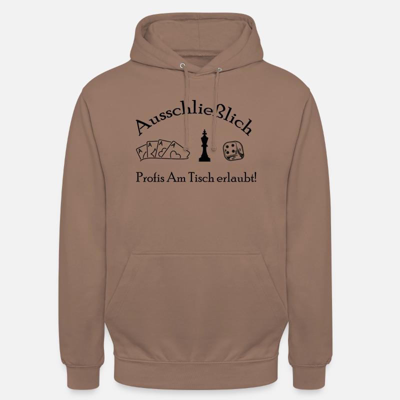 boardgame chess backgammon game night - Unisex Hoodie - Mokka