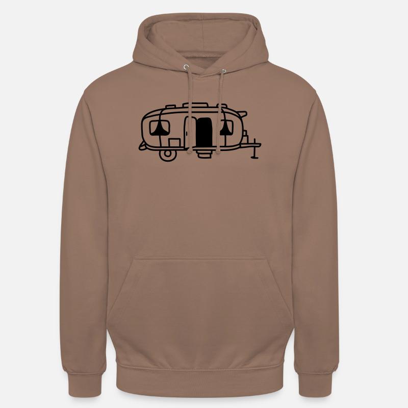 Comic Design Camping Cart - Sweat-shirt à capuche unisexe - moka