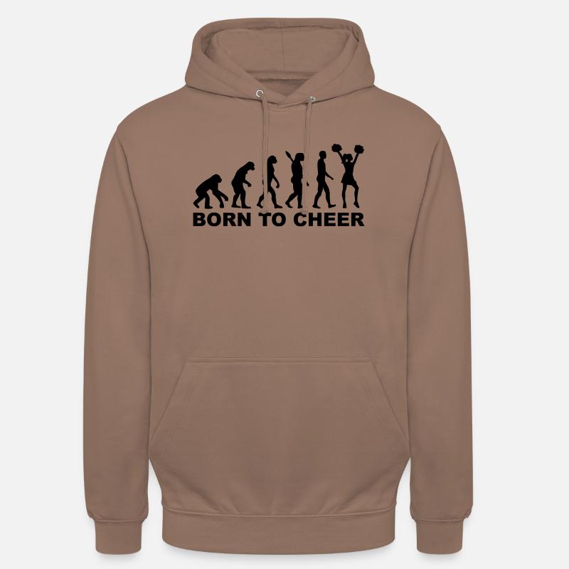 Evolution Cheerleading - Sweat-shirt à capuche unisexe - moka