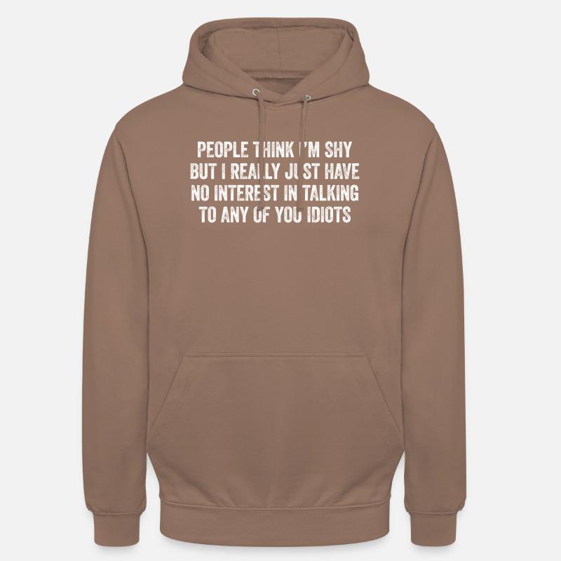 Introvertiert und ehrlich - Unisex Hoodie - Mokka