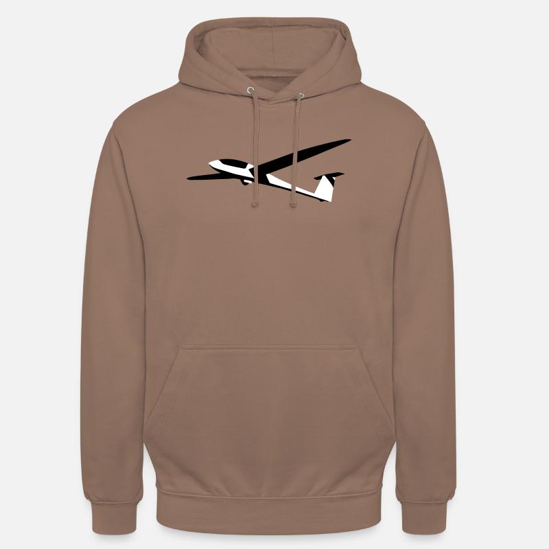 Planeur Planeur Planeur Pilote - Sweat-shirt à capuche unisexe - moka
