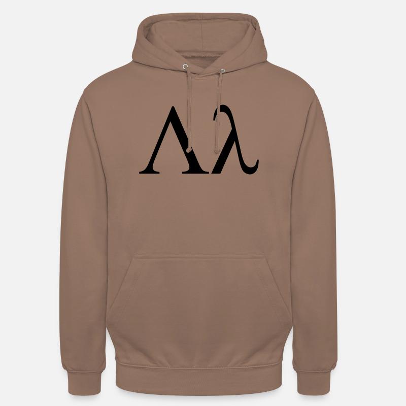 Lambda griechischen Buchstaben Bruderschaft von - Unisex Hoodie - Mokka