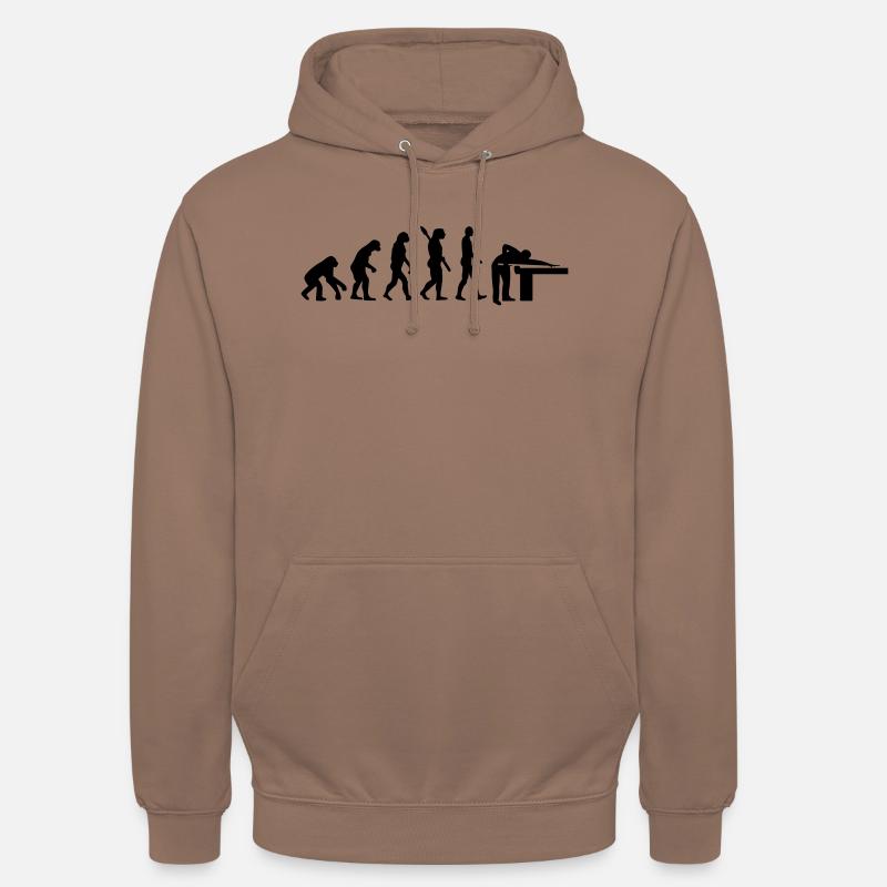 Evolution Billard - Sweat-shirt à capuche unisexe - moka