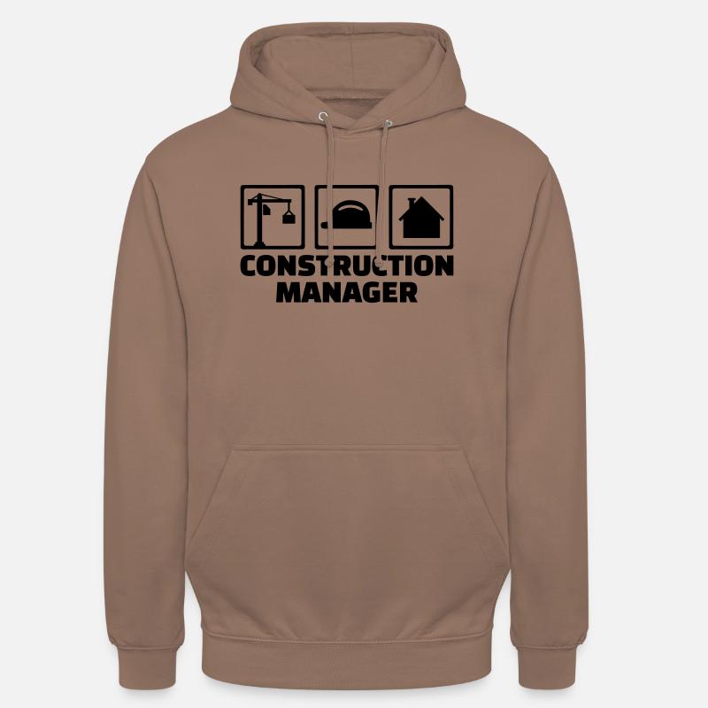 Construction manager - Sweat-shirt à capuche unisexe - moka