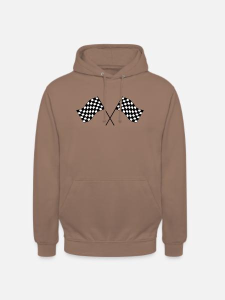 Chequered flag - Unisex Hoodie - mocha