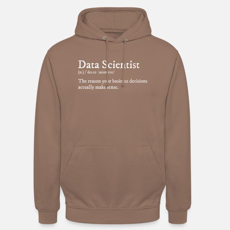 Data Scientist Design - Unisex Hoodie - mocha
