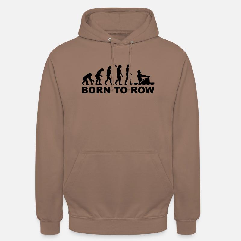 Évolution Aviron - Sweat-shirt à capuche unisexe - moka