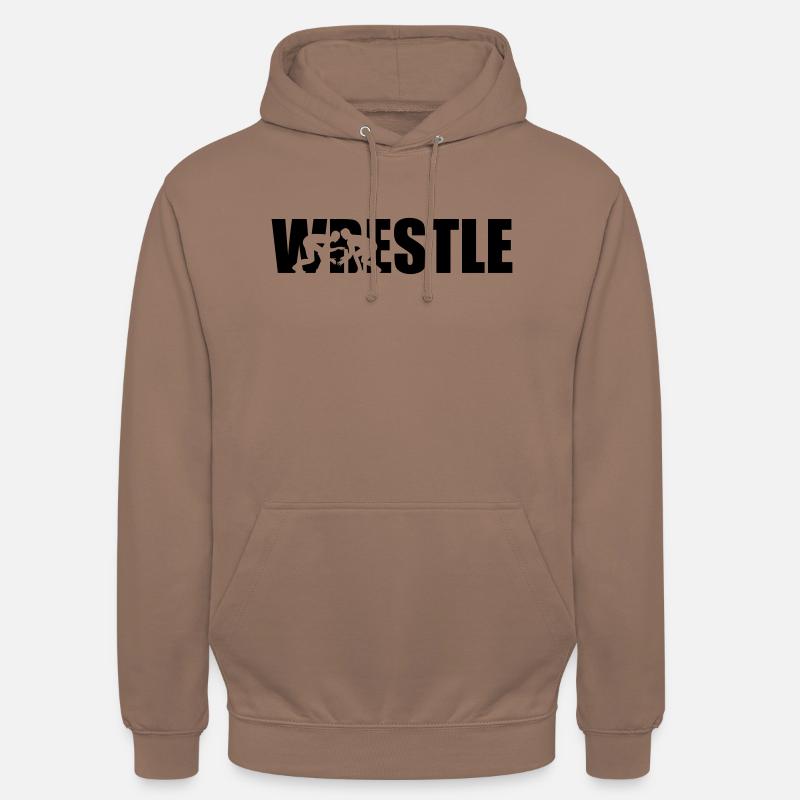 Wrestle - Sweat-shirt à capuche unisexe - moka