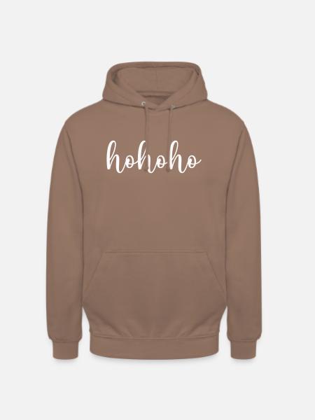 hohoho - Sweat-shirt à capuche unisexe - moka