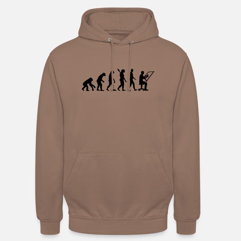Dessinateur en bâtiment - Sweat-shirt à capuche unisexe - moka