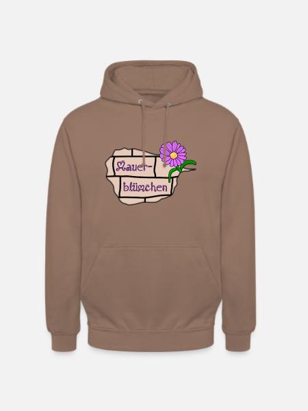 Mauerblümchen - Unisex Hoodie - Mokka