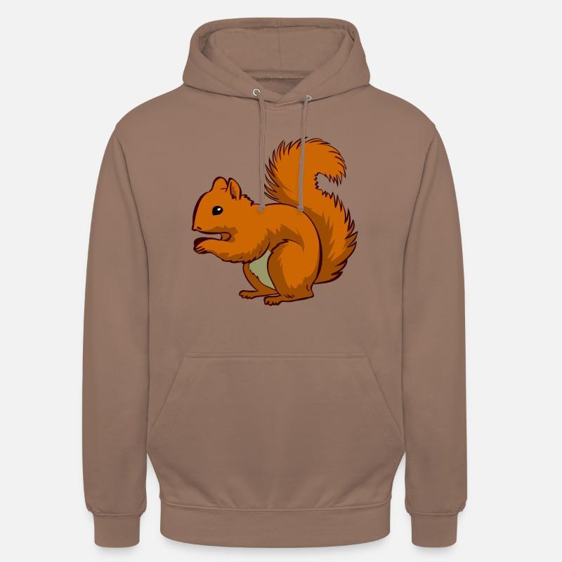 Ecki das Eichhörnchen - Unisex Hoodie - Mokka