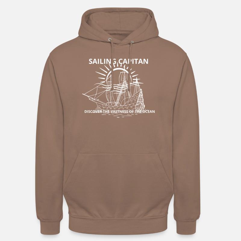 SAILING CAPITAN - Unisex Hoodie - Mokka
